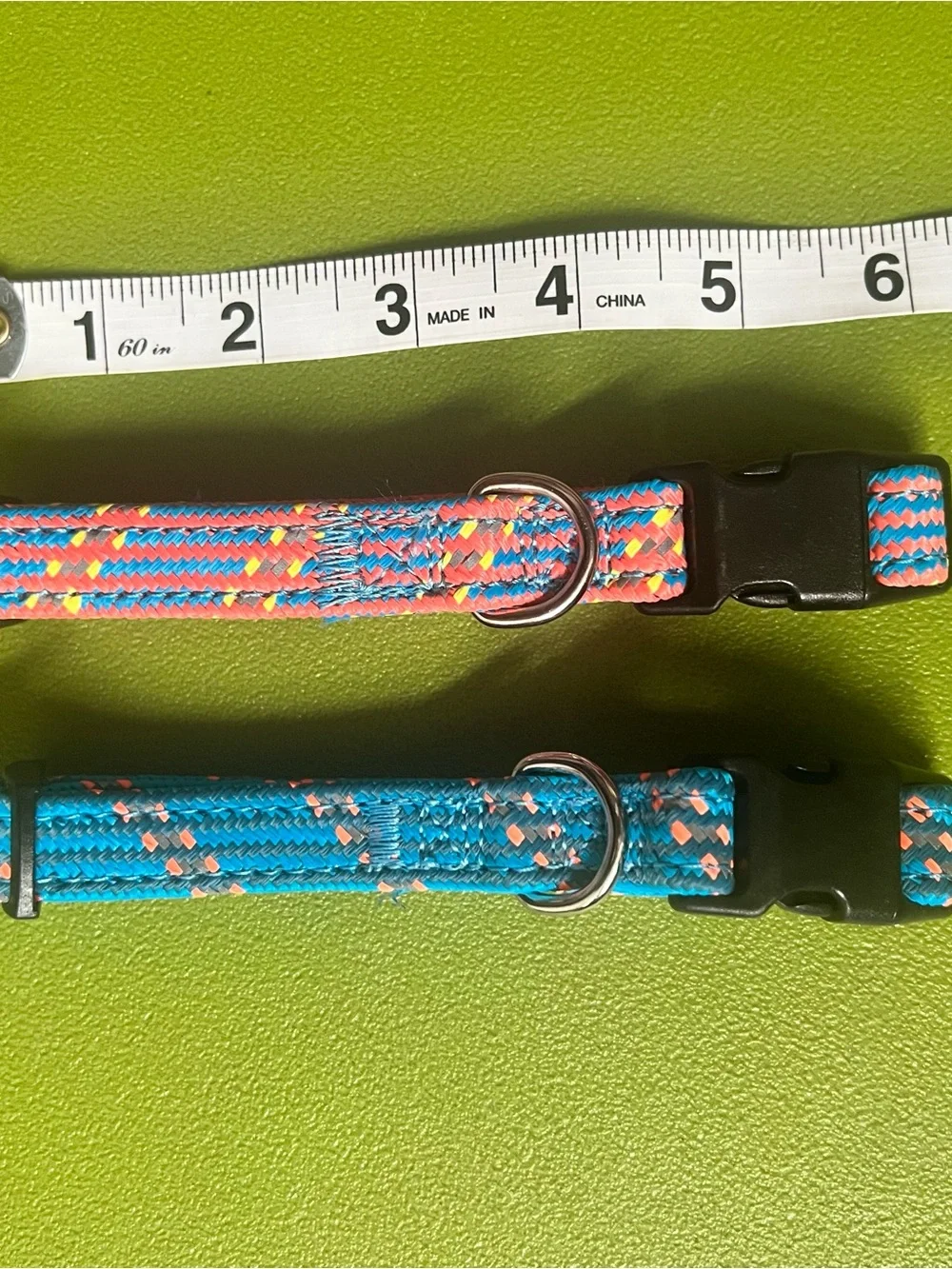 Set of (2) Complementary Collars - Graphic, Colorful, Dogs - size small
